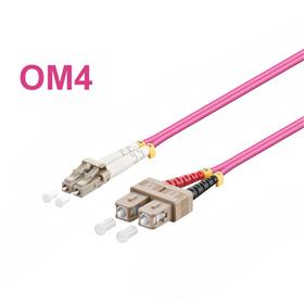 OPTIX LC-SC Optický patch cord 50/125 10m OM4 Duplex