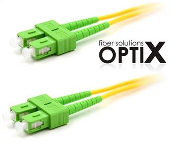 OPTIX SC/APC-SC/APC optický patch cord 09/125 0,5m G657A simplex