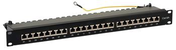 Patch Panel (0,5U, 24 FTP CAT6A portů)