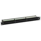 Patch Panel (1U, 48 CAT6 RJ45 portů + úchyt na kabely)