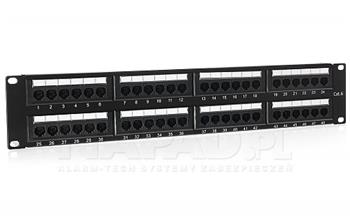 Patch panel 48-portů UTP6 19" PP48