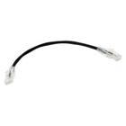 Patchcord U/UTP kat. 5e 0,25 m černý NETSET