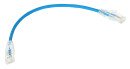 Patchcord U/UTP kat. 5e 0.25 m modrý NETSET