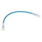 Patchcord U/UTP kat. 5e 0.25 m modrý NETSET