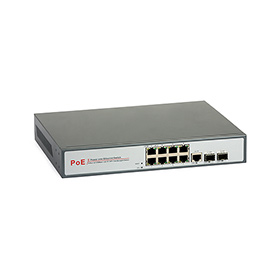 PoE Switch ULTIPOWER 0288af 802,3af 8x RJ45 (8xPoE) 2x SFP (1000Mb/s) 1xRJ45 1000Mb/s