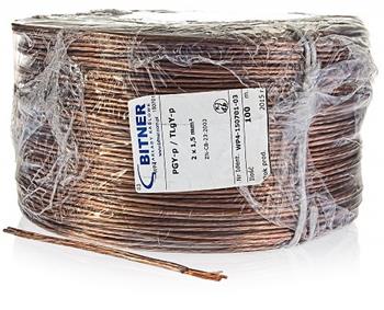 Reproduktorový kabel BiTsound PGY-p 2x 1,5 mm (100 m)