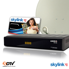 Satelitní set Amiko 550 [80FE TE, Skylink, Monoblok Inverto]