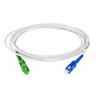 SC/APC-SC/UPC FLEXI optický patch cord G.657B3 2mm 10m bílý simplex