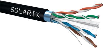 Solarix instalační kabel CAT6 FTP PE venkovní 500m cívka