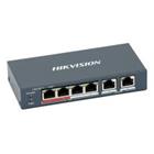 Switch PoE Hikvision DS-3E0106P-E/M 6xFE (4xPoE 802,3af/at) Budżet mocy: 35 W