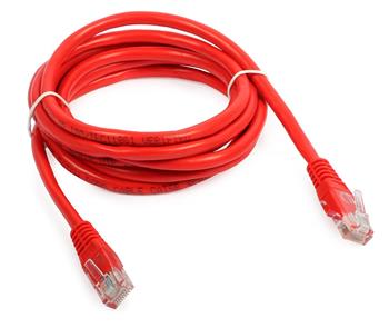 UTP patch kabel Cat5e 2m červený