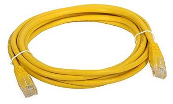 UTP patch kabel Cat5e 2m žlutý
