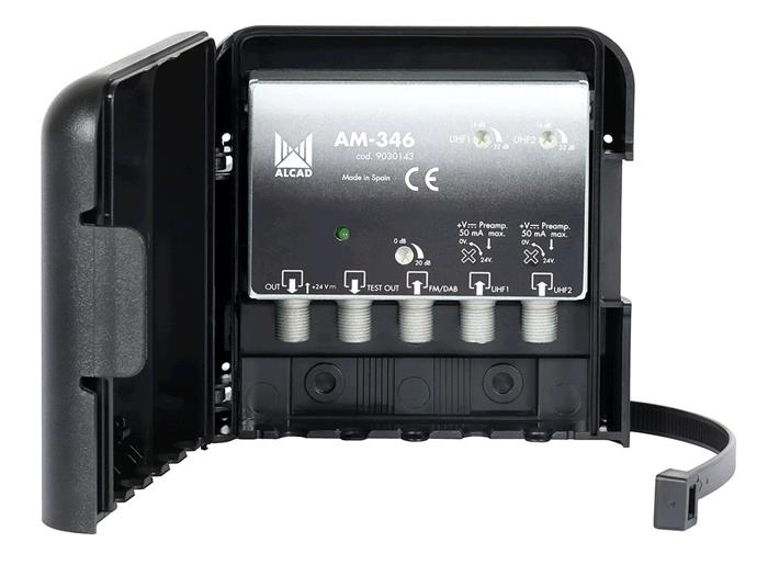 Alimentador De Antena Tv ALCAD AM-296 AMP UHF-Dab/FM 32